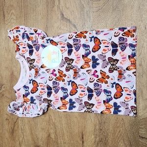 Brand new never worn Little sleepies butterfly flutter tee size 5